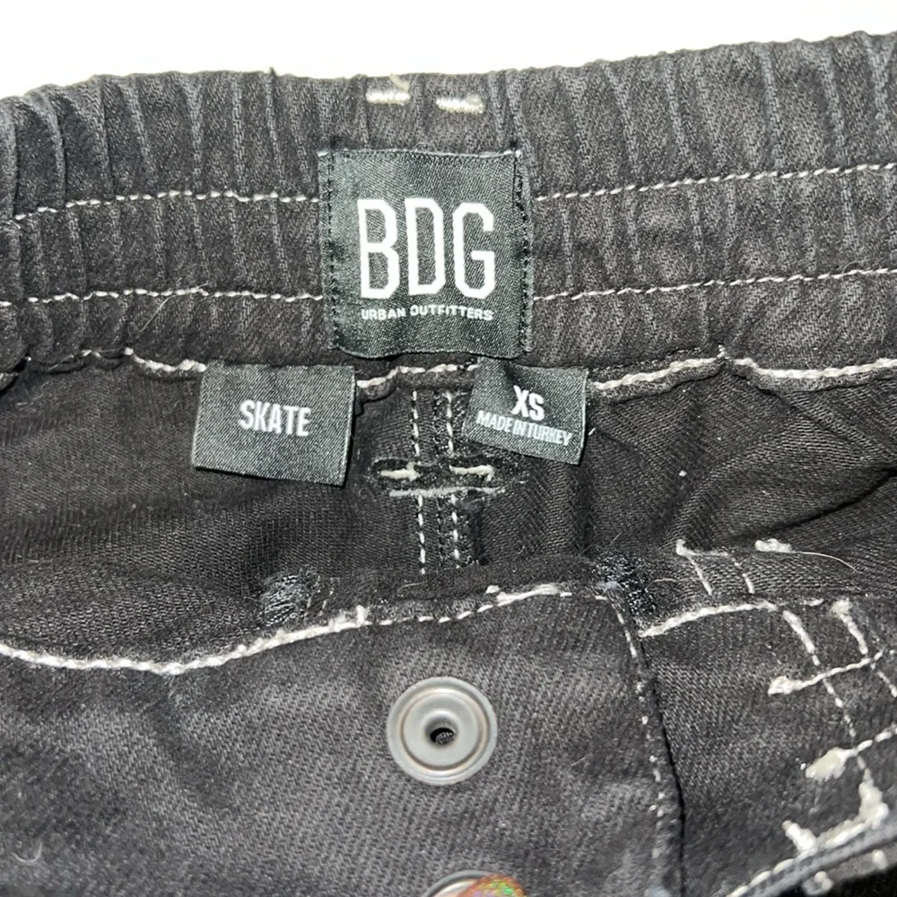 BDG skate high rise shorts black with white thread size XS - Picture 5 of 5